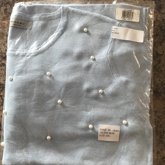 Brian Bailey Pearl Embellished Sweater - Picture 4 of 4